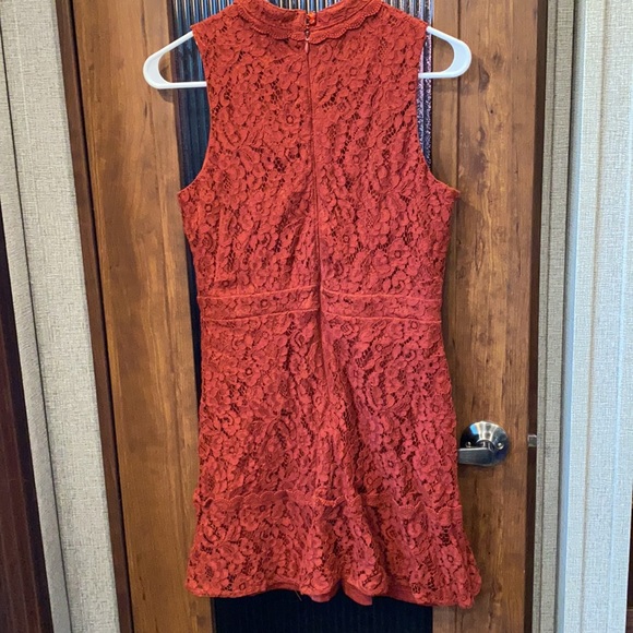 Rust Lace Dress - Picture 2 of 2